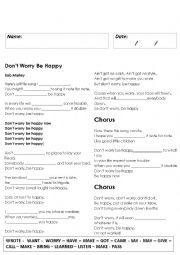 English Worksheet: Dont worry 