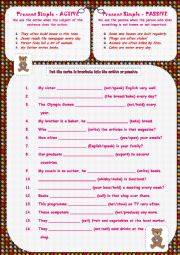 English Worksheet: Passive Voice