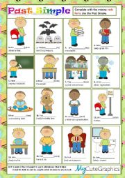 English Worksheet: PAST SIMPLE - IRREGULAR VERBS