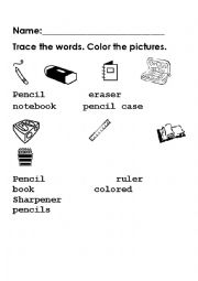 Trace the School Objects