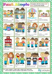 English Worksheet: PAST SIMPLE - REGULAR & IRREGULAR VERBS