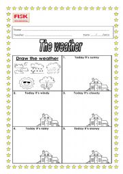 English Worksheet: weather