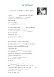 English Worksheet: SONG 