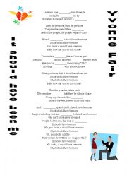 English Worksheet: It should have been me by Yvonne Fair