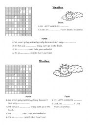 English Worksheet: Weather