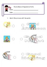 English Worksheet: Greettings