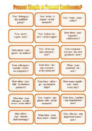 English Worksheet: Question Cards