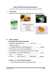 English Worksheet: A video-based worksheet for Mid-Autumn Festival