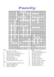 Family Crossword 