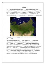 English Worksheet: Articles with geographical names