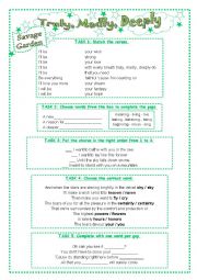 English Worksheet: Truly, Madly, Deeply