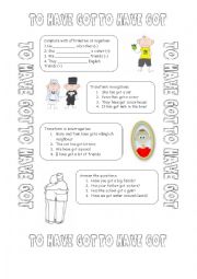 English Worksheet: have got