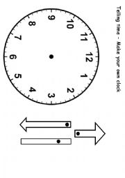 English Worksheet: Telling Time