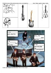 English Worksheet: Greetings by the Beatles