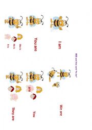 English Worksheet: bee&the verb 