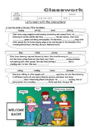 English Worksheet: Love, Like, Hate +ing