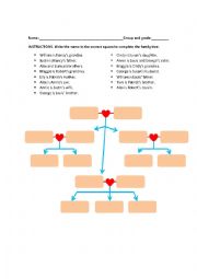 English Worksheet: Family tree