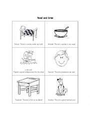 Prepositions of Place Read and Draw