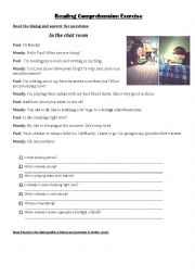 English Worksheet: Reading and comprehension exercise 