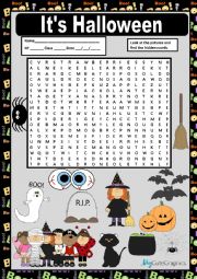 English Worksheet: ITS HALLOWEEN