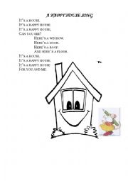 English Worksheet: A happy house chant