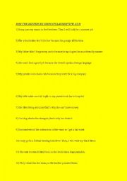 English Worksheet: if clauses