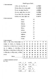 English Worksheet: progress check