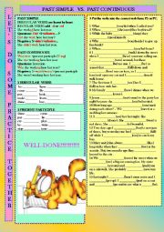 English Worksheet: Past simple vs. Past continuous