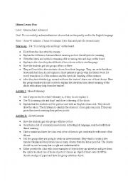 English Worksheet: Idioms