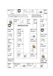 Imperatives classroom board game