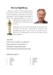 English Worksheet: Steven Spielberg + War horse 