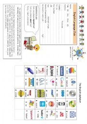 English Worksheet: Asking personal information with a visual English alphabet (editable)
