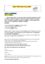 English Worksheet: TOEIC traps and tips 