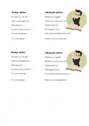 English Worksheet: Giving and asking for advice