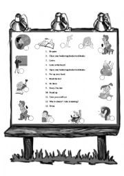 English Worksheet: classroom English