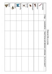 English Worksheet: insects science 