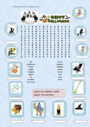 English Worksheet: Wordsearch Happy Halloween