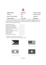 English Worksheet: An Exam for ASEAN studies & World Geography