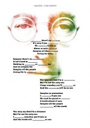 English Worksheet: Song_Imagine by John Lennon