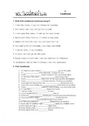 English Worksheet: conditionals