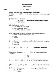 English Worksheet: Supersize me - Documentary