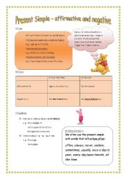 English Worksheet: Present Simple Affirmative and negative 1