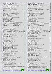 English Worksheet: If You Dont Know Me By Now by  HAROLD MELVIN