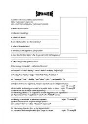 English Worksheet: Supersize me