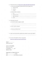 Mouline Rouge movie worksheet 