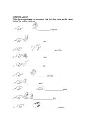 English Worksheet: DEMOSTRATIVES