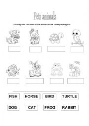 English Worksheet: pets