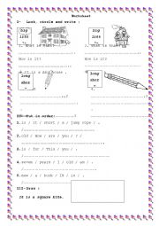English worksheet: how is your toys