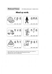 English Worksheet: Medial vowel a (Activity Sheet)