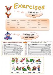 English Worksheet: Present simple- Affirmative and negative exercises